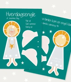 4 stk Hverdagsengle, Klip-ud-engle