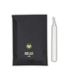 6 stk juletræslys i gavekuvert