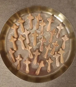 25 stk Lommekors i Oliventræ – 7 cm