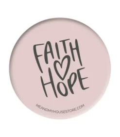 Badge: Faith, Hjerte, Hope