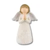 Blomster engel m. bedende hænder, 12cm