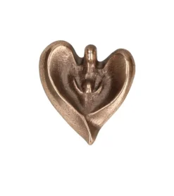 Bronze figur Hjerte Engel med barn i favn