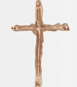 Bronzekors med blade, 12 cm