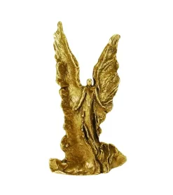 Bronzeskulptur, Engel med brusende vinger, 16 cm