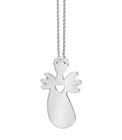 CORA, Halskæde, Skytsengel med hjerte, sølv