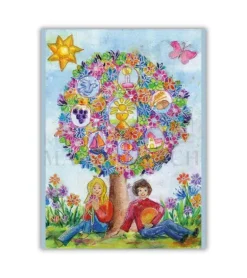 Dobbeltkort med kuvert, Glædens fest