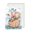 Dobbeltkort med kuvert, Noas ark med børn
