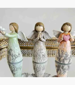 Englepige med bedende hænder, 11 cm