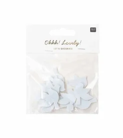 Filt due, Hvid, 12 stk