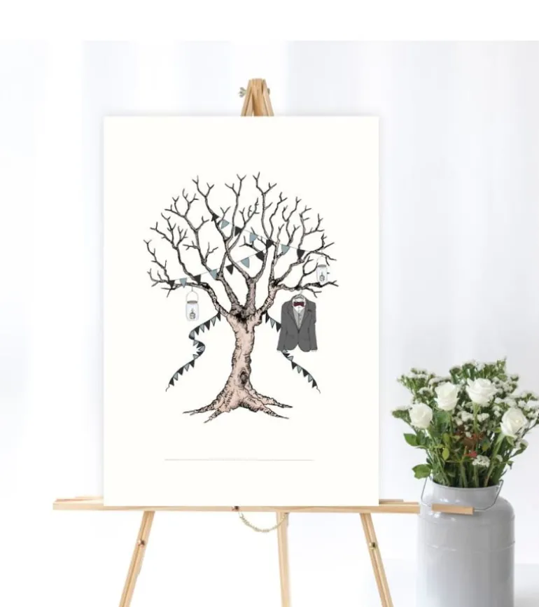 Fingerprint – Konfirmationstræ med jakkesæt til dreng