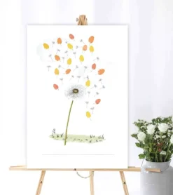 Fingerprint – Mælkebøtte gæsteplakat