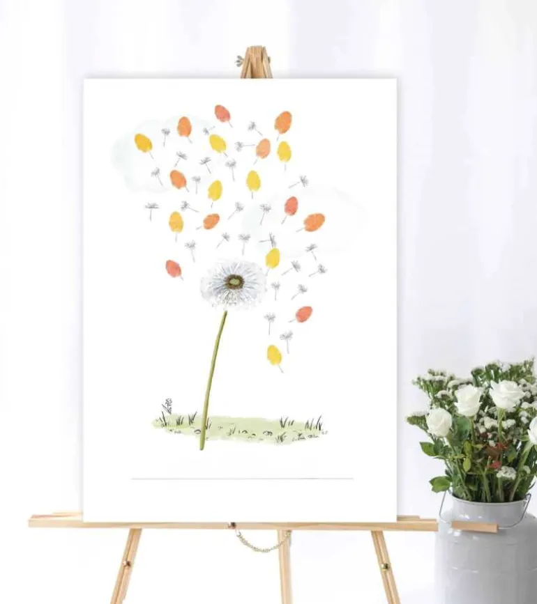 Fingerprint – Mælkebøtte gæsteplakat