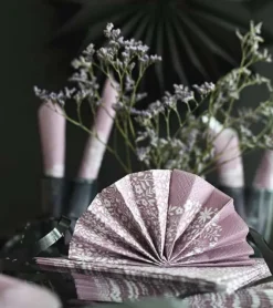 Frokostserviet, FAITH HOPE LOVE, lilla