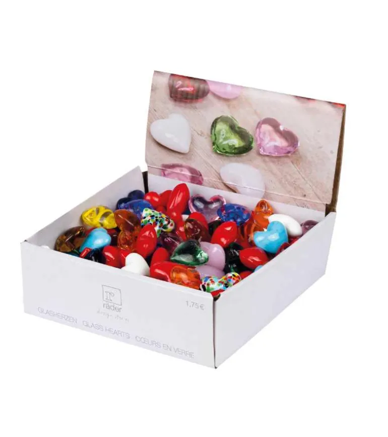 Glashjerte i forskellige farver