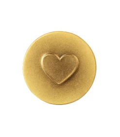 Guld Hjerte amulet i pose