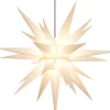 Herrnhuter Stjerne, Hvid, Plast, 130 cm
