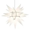 Herrnhuter Stjerne, Hvid, Papir, 40 cm