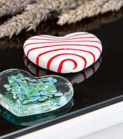 Håndlavet, Glashjerte, stribet