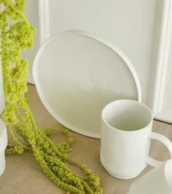 Kagetallerken med sol, Porcelæn, 20 cm