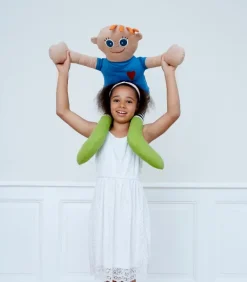 KAI dukke, blå, 100 cm