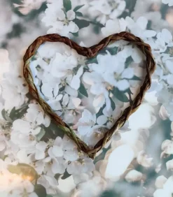 Kobber Hjerte i flettet pil, ARTbyKobber