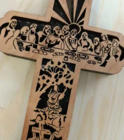 Kors i oliventræ, Den sidste nadver, 15 cm