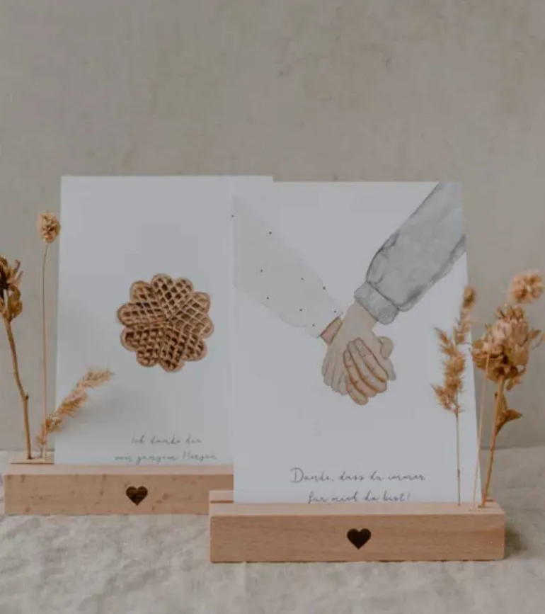 Kort og blomsterholder, 12cm