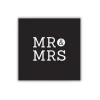 Kvadratisk Postkort: Mr & Mrs