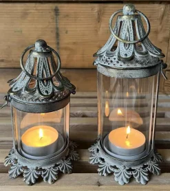 Lanterne, antik guld, 20cm