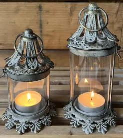 Lanterne, antik guld, 25cm