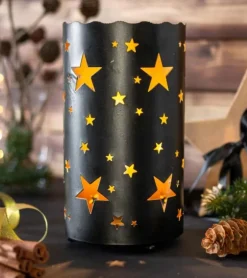 LED lanterne med stjerner, 23cm