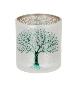 Livets træ, Glas hurricane, 8 cm