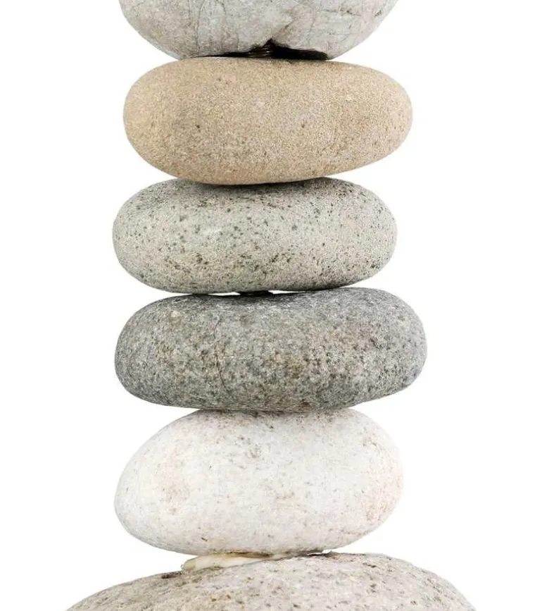 Naturlig stenstage til lys, 23 cm