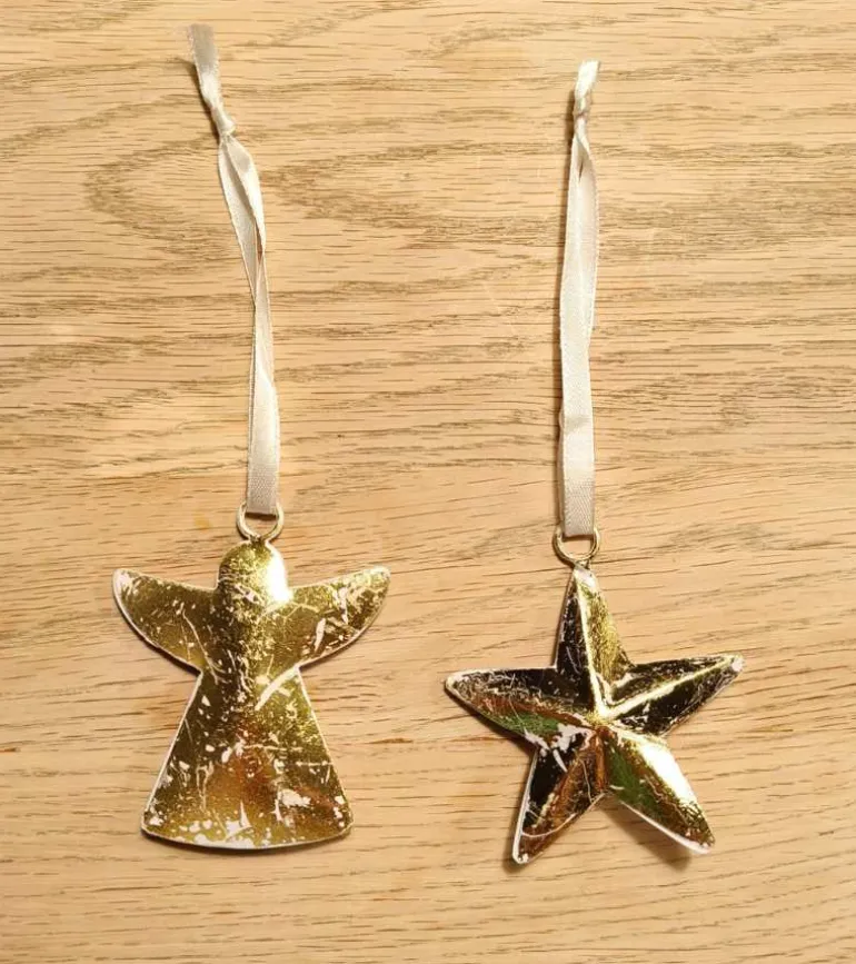 Ophæng, Engel, hvid og guld