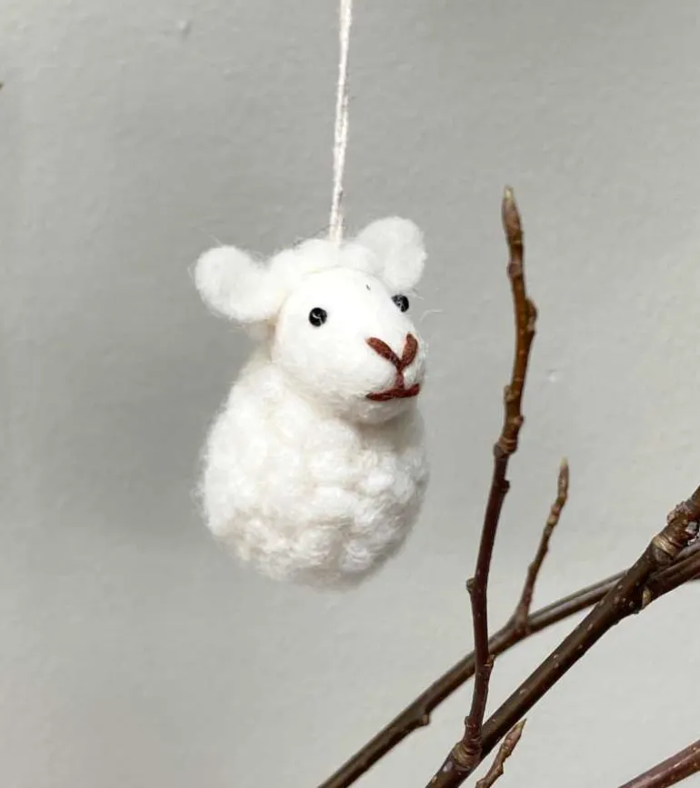 Ophæng Får, Hvid – Gry & Sif