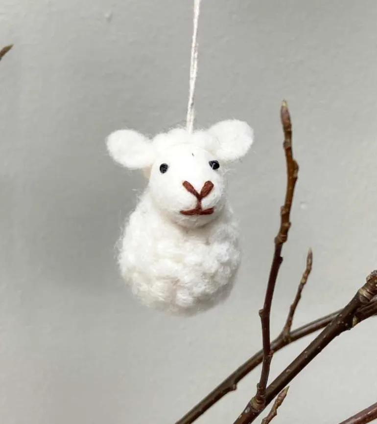 Ophæng Får, Hvid – Gry & Sif