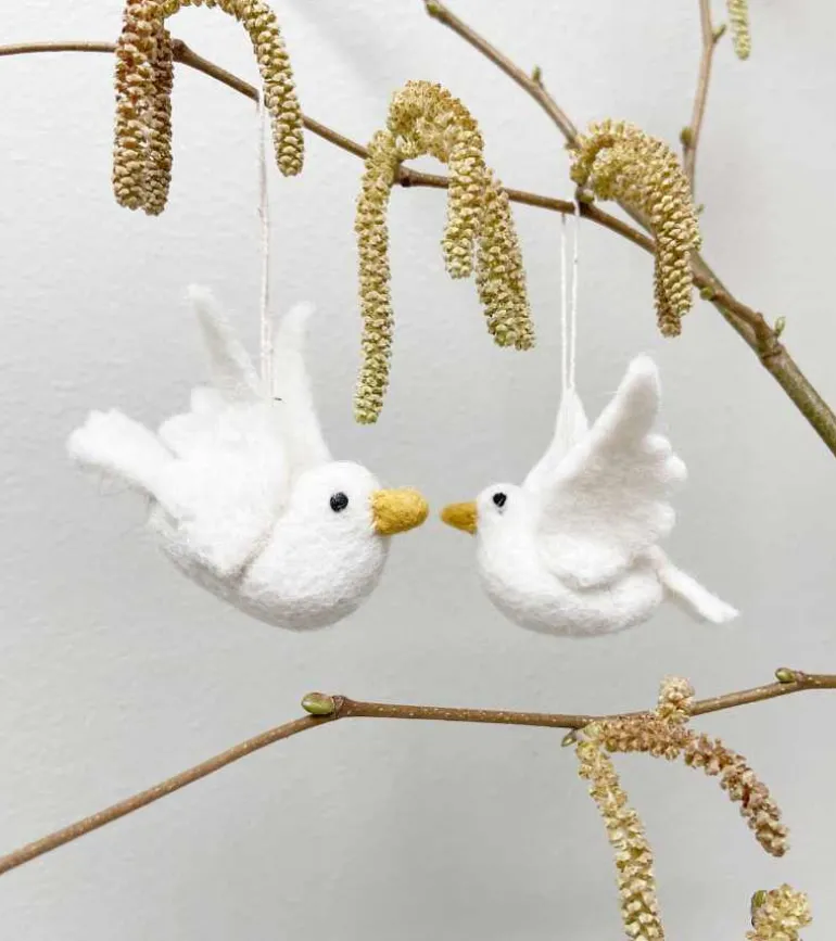 Ophæng Fredsdue, Sæt af 2 – Gry & Sif