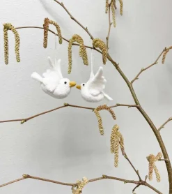 Ophæng Fredsdue, Sæt af 2 – Gry & Sif