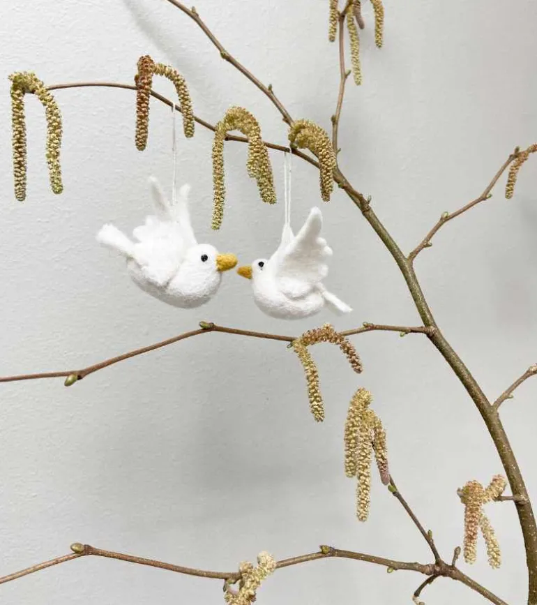 Ophæng Fredsdue, Sæt af 2 – Gry & Sif