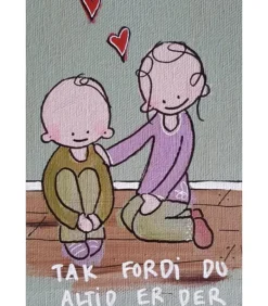 Pakke med 10 stk blandet Til & Fra kort af Lone Engsig Hvam