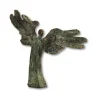 Patineret Bronzeskulptur, Engel, Tillid, 21 cm