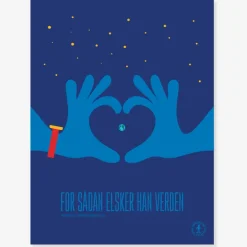 Plakat: For sådan elsker han verden, A3