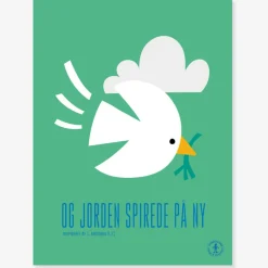 Plakat: OG JORDEN SPIREDE PÅ NY af Josephine Blay