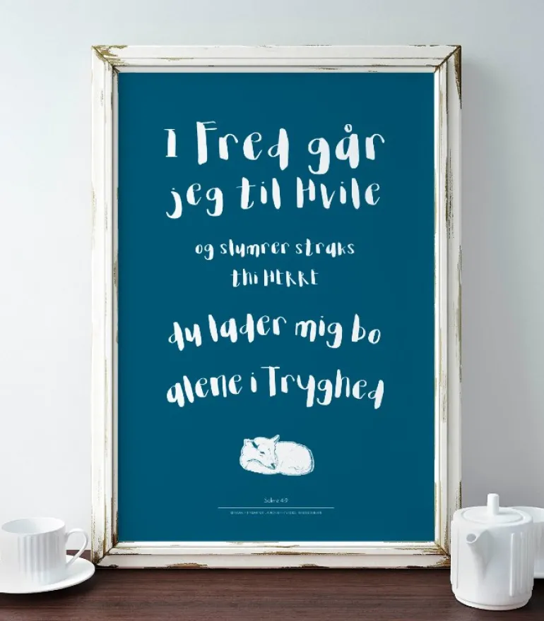 Poster, I Fred går jeg til hvile, petroleum, A4