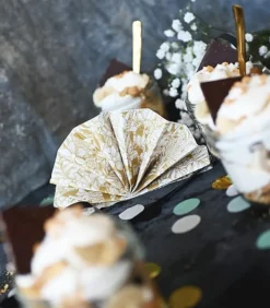 Servietter med guldtryk: Love & Hope