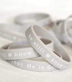 Silikonearmbånd: Be still & know that He is God