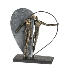 Skulptur af hjerte, parskulptur