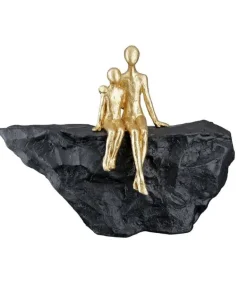 Skulptur: En mors kærlighed, Guld og sort