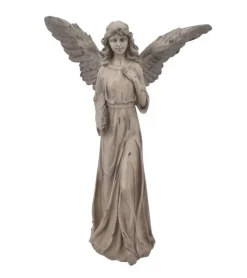Skulptur Engel med fjerpen, 53 cm