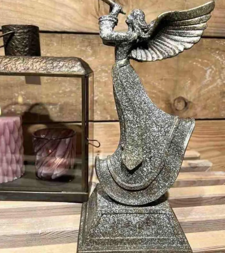 Skulptur Engel med trompet, 26 cm